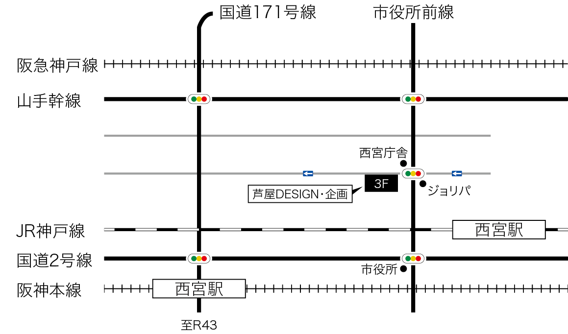 芦屋デザイン地図
